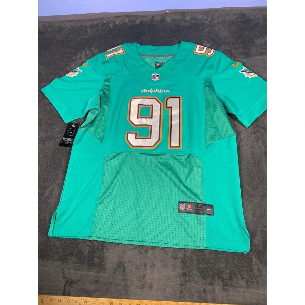 Nike Cameron Wake Miami‎ Dolphins On-Field Jersey Men's Size 44 Aqua NWT